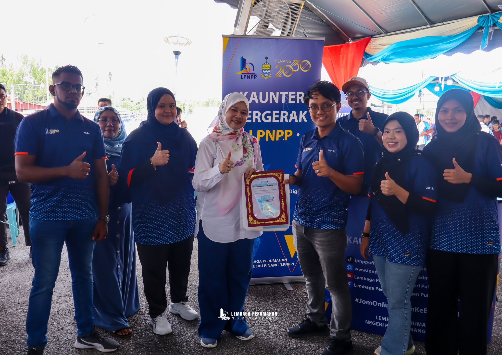 Pembukaan reruai Lembaga Perumahan Negeri Pulau Pinang (LPNPP) sempena Program Temu Rakyat Parlimen Nibong Tebal bertempat di Dewan Serbaguna Sungai Bakap.