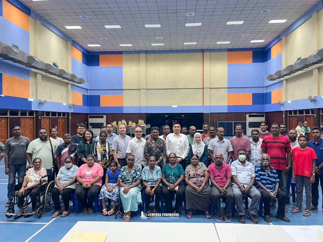 Sesi Libat Urus bersama Penduduk Ladang Sungai Kechil bagi Cadangan Pembangunan Rumah MutiaraKu (RMKu) bertempat di Dewan Serbaguna Jawi, Seberang Perai Selatan.