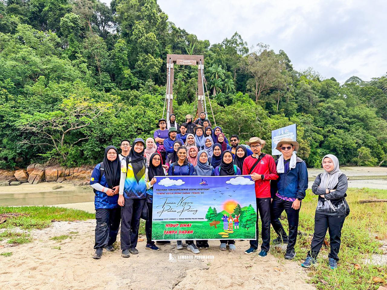 Kursus Tempat Kerja Bebas Dadah (TEKAD) Tanggungjawab Sosial Korporat (Corporate Social Responsibility - CSR) bertempat di Taman Negara Pulau Pinang, Teluk Bahang, Daerah Barat Daya, Pulau Pinang.